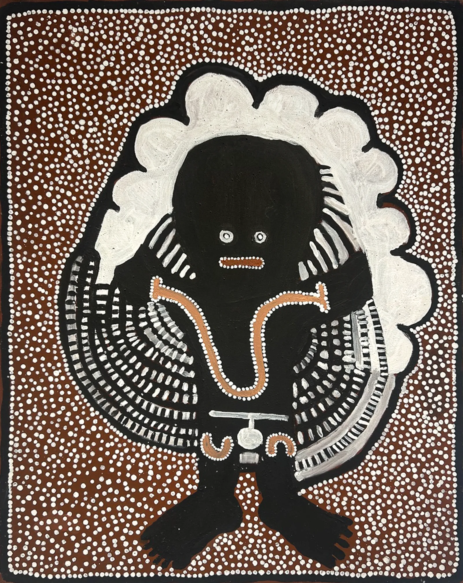 David Jarinyanu Downs, Kurtal, c.1990, natural earth pigments on canvas