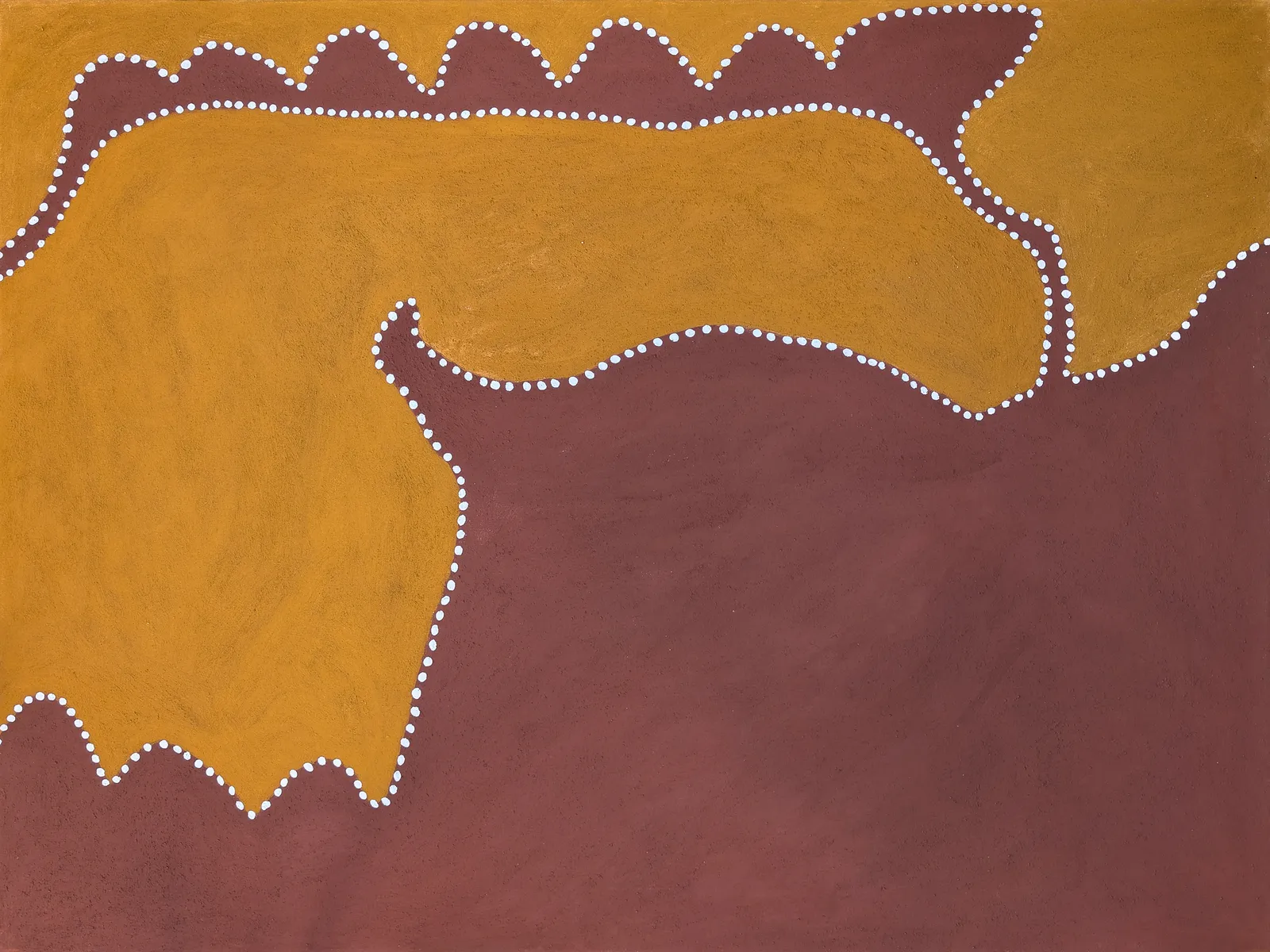 Madigan Thomas, Garnanganyjel, 2009, natural earth pigments on canvas, 120 x 90 cm