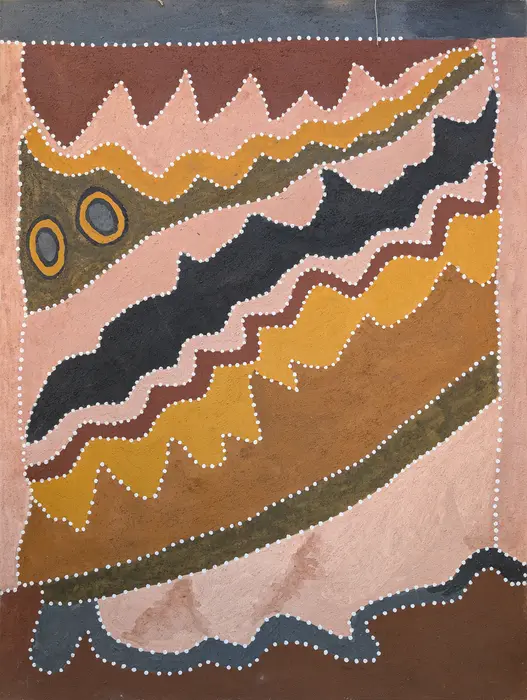 Madigan Thomas, NEED DETAILS - NOT ON CERTS, 2001, natural earth pigments on canvas, 120 x 90 cm