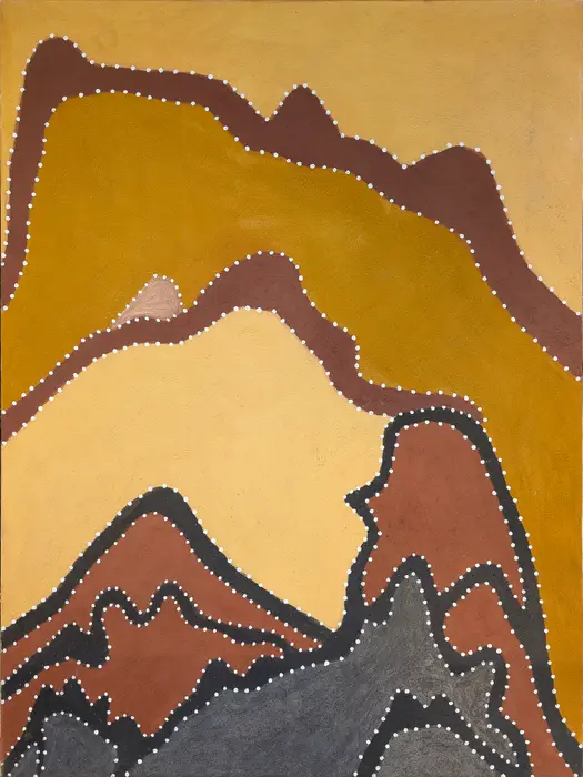 Madigan Thomas, Mullugann, 2003, natural earth pigments on canvas, 120 x 90 cm