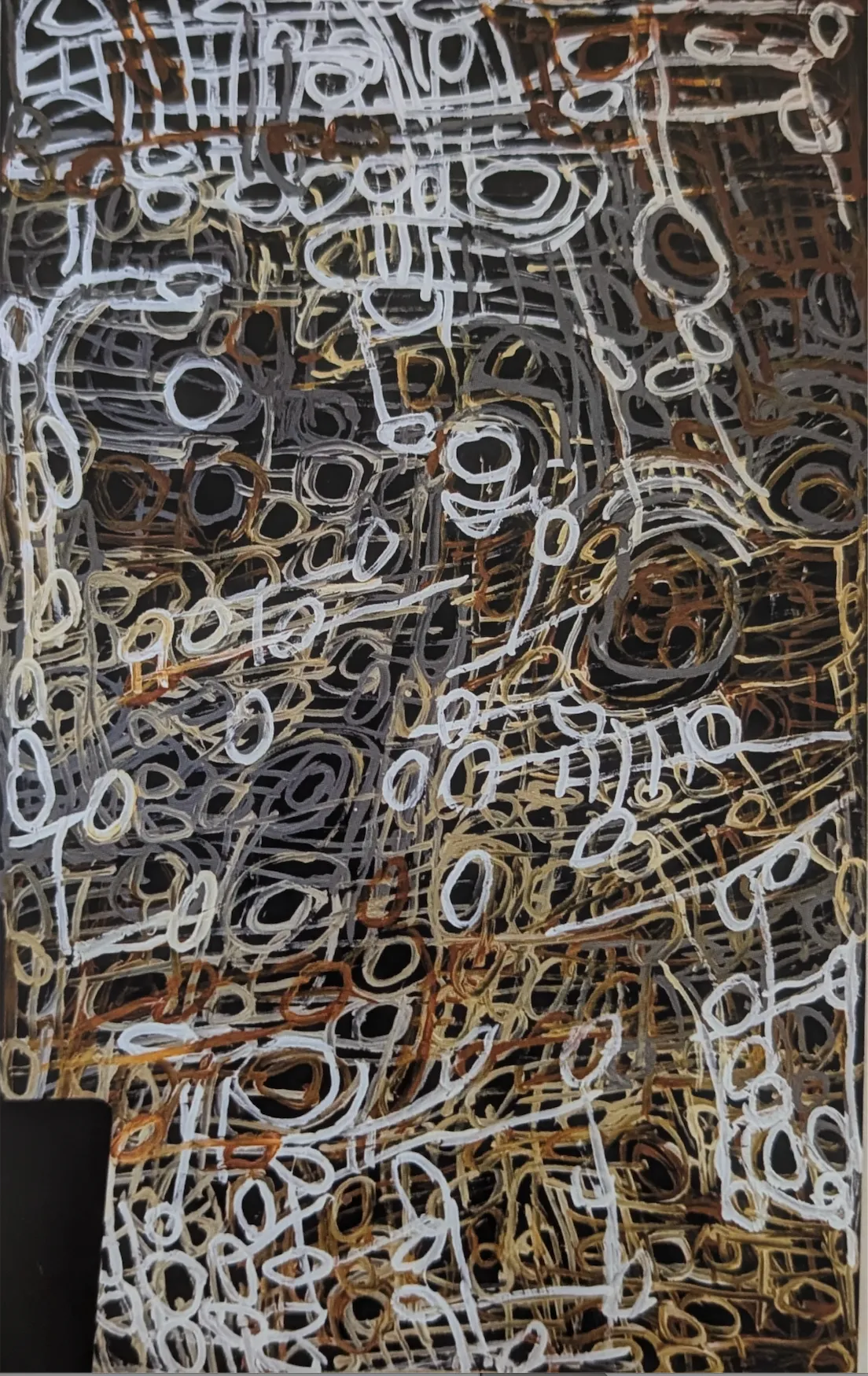 Charmaine Pwerle, Awelye, 2016, synthetic polymer paint on linen, 90 x 150 cm