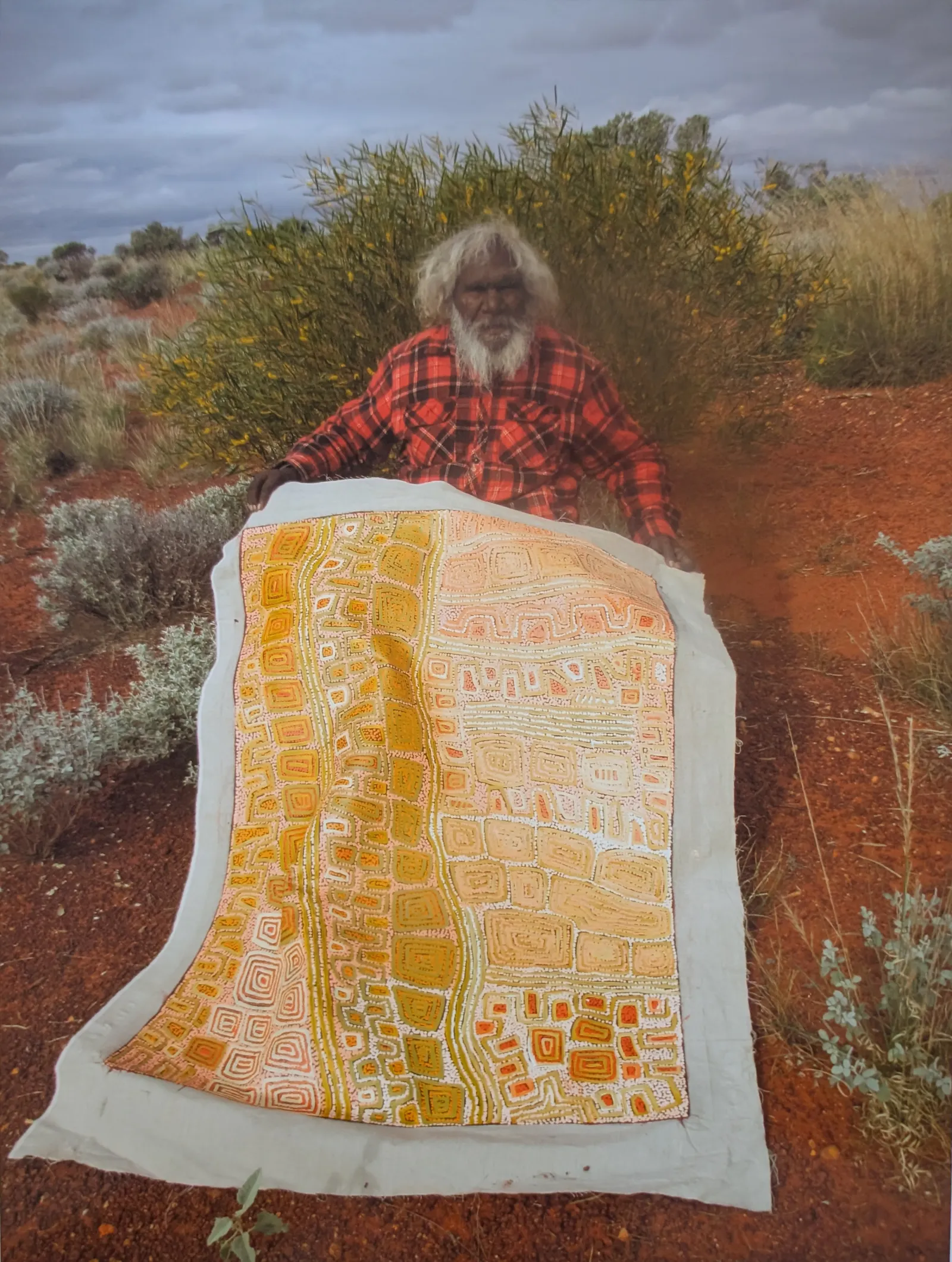 Patrick Olodoodi Tjungurrayi, Tingari, 2016, synthetic polymer paint on linen, 90 x 120 cm