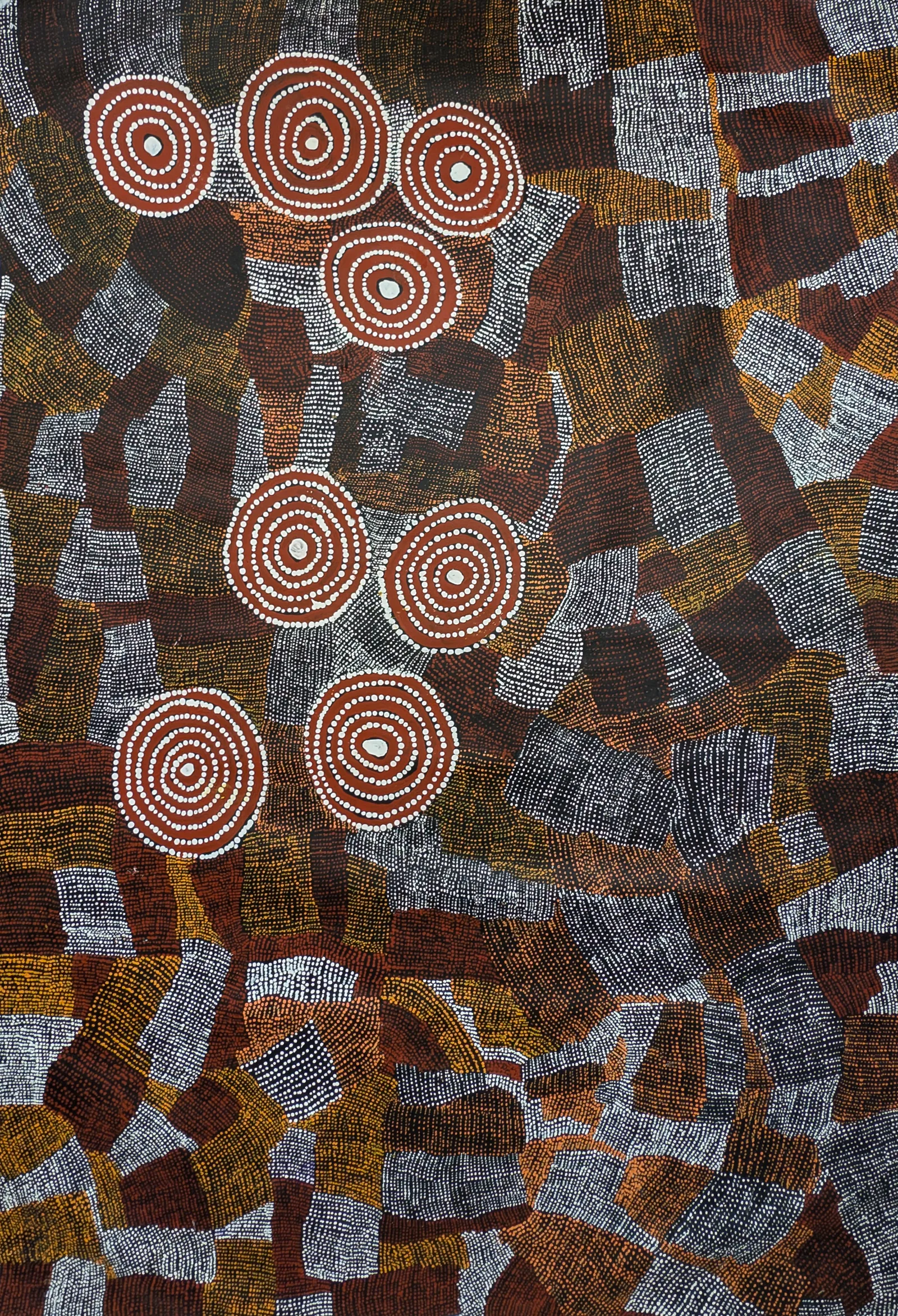 Wentja Morgan Napaltjarri, Untitled, 2009, synthetic polymer paint on canvas, 150 x 110 cm