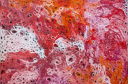 Charmaine Pwerle, Awelye, synthetic polymer paint on Belgian linen, 180 x 120 cm