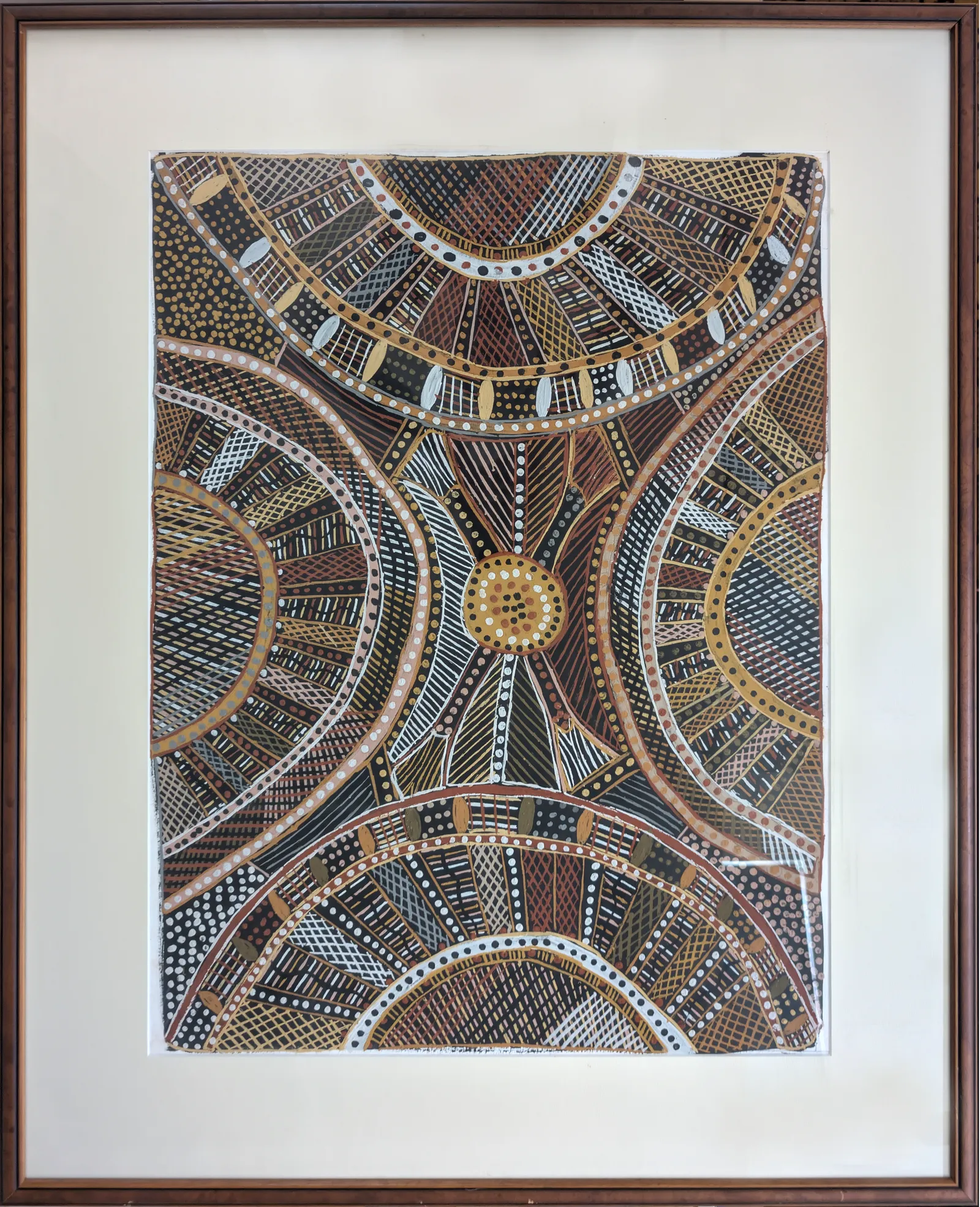 Marie Evelyn Puautjimi, 70 x 52.5 cm, 93 x 76 cm framed.