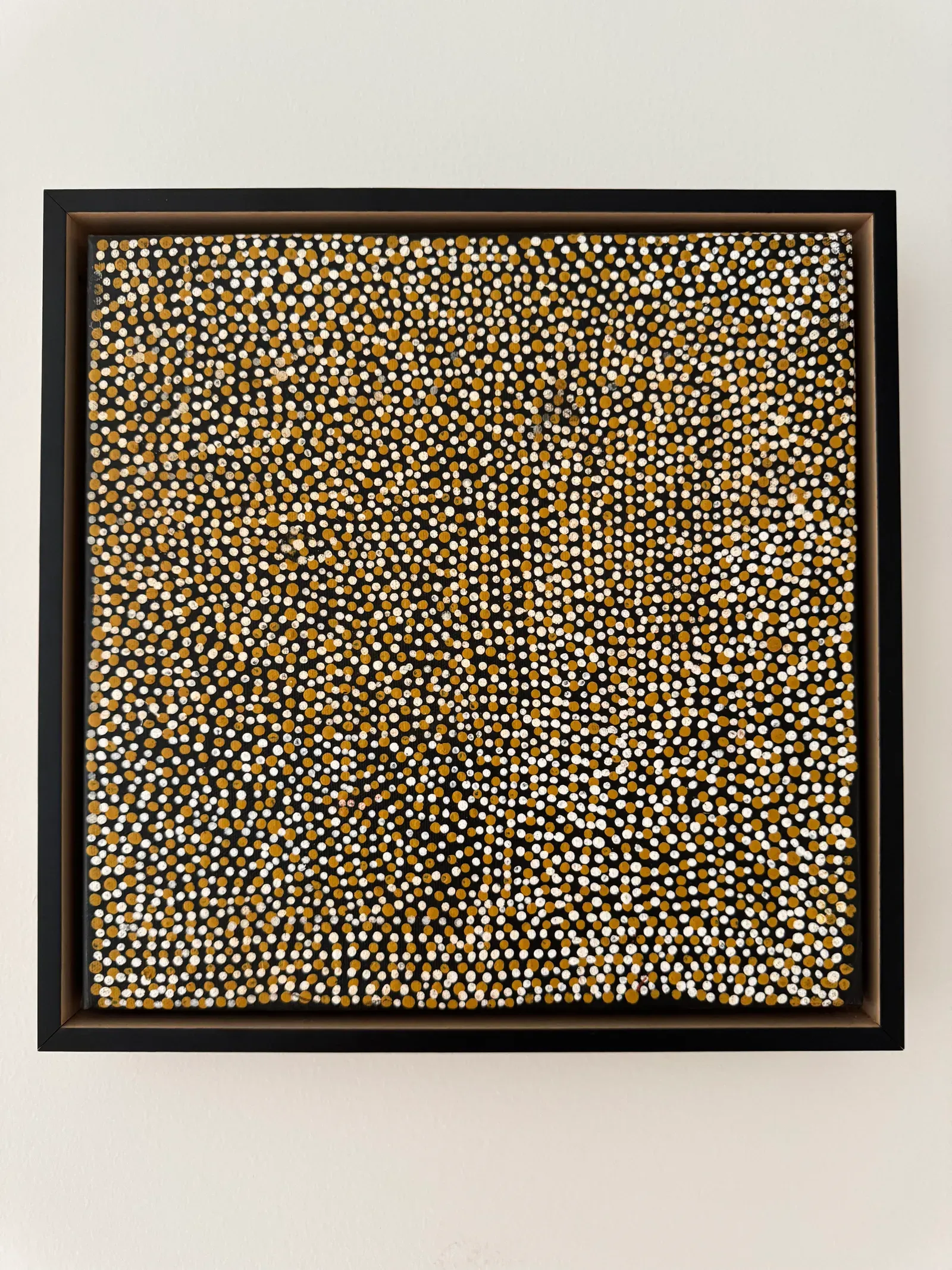 Greeny Purvis, Bush Yam Dreaming, synthetic polymer paint on canvas, 31 x 31 cm