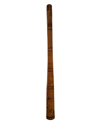 Bluey Roberts, Handcrafted and decorated Didgeridoo, 148 x 12.5 cm (irregular)