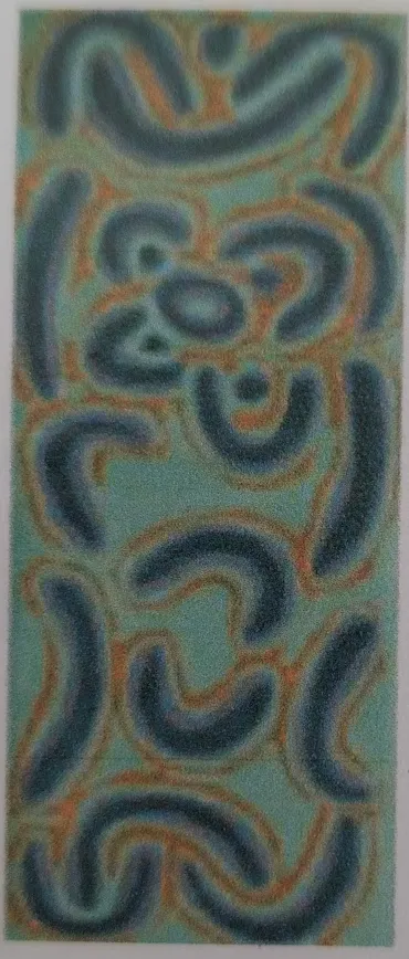 Molly Napurrurla Tasman, Untitled, 2021, synthetic polymer paint on canvas, 80 x 30 cm