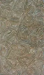George Ward Tjungurrayi, Tingari Men Dreaming, 2008, synthetic polymer paint on canvas, 120 x 71 cm