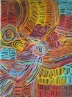 Minnie Pwerle, Bush Melon, synthetic polymer paint on canvas?, 92 x 122 cm