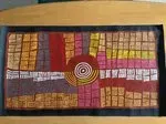 Faith Butler, Women’s Business - Water Dreaming, 2007, synthetic polymer paint on Belgian linen, 50 x 100 cm