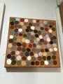 Phyllis Ningarmara, Gerrans-Stone Country, Ochre on Canvas, 25 x 25 cm
