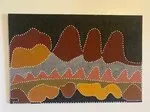 Shirley Purdie, Kulinkurraji, 2005, Bush Ochre on Canvas, 62 x 92 cm