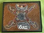 Nellie Mick, Bush Tucker, synthetic polymer paint on canvas, 40 x 30 cm