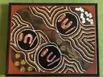 Nellie Mick, Bush Tucker, synthetic polymer paint on canvas, 40 x 30 cm