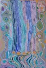 Judy Napangardi Watson, Mina Mina Jukurrpa, 2007, Synthetic polymer paint on linen, 182 x 122 cm