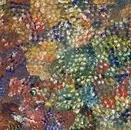 Anna Pitjara, Yam Flower, 2007, Acrylic on canvas, 90 x 89 cm