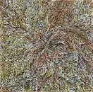 Jeannie Pitjara, Yam Leaf, 2008, Acrylic on linen, 90 x 90 cm