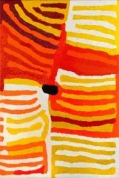 Lucy Napanangka Yukenbarri, Marpa 01, 2002, synthetic polymer paint on canvas, 179.5 x 119.5 cm
