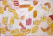 Elizabeth Nyumi Nungurrayi, Untitled, synthetic polymer paint on linen?, 91 x 61 cm