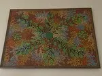 Vanessa Inkamala, Bush Banana Dreaming, 1999, synthetic polymer paint on canvas, 82 x 61 cm