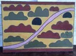 Christopher Churchill, Lissadell, 2005, Ochre on Canvas, 140 x 100 cm