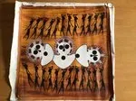 Marjorie Mungulu, Wandjina & Gyorn Gyorn, 2006, synthetic polymer paint on canvas, 67 x 67 cm