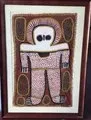 Lily Karadada, Rainmaker Wandjina, 2006, Ochre on Canvas, 70 x 47 cm