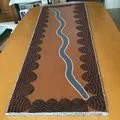 Marietta Bray, Purnululu, Ochre on Canvas, 120 x 45 cm