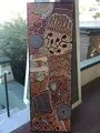Nellie Marks Nakamarra, Travelling Women - My Country, 2007, synthetic polymer paint on canvas, 50 x 150 cm