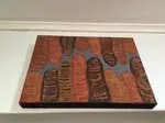 Deanne Peters, Bungle Bungles, 2010, Ochre on Canvas, 30 x 40 cm