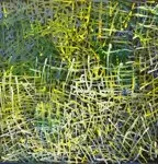 Emily Pwerle, Desert Grasses, Irultja NT, c. 2004, Acrylic on canvas, 91 x 91 cm
