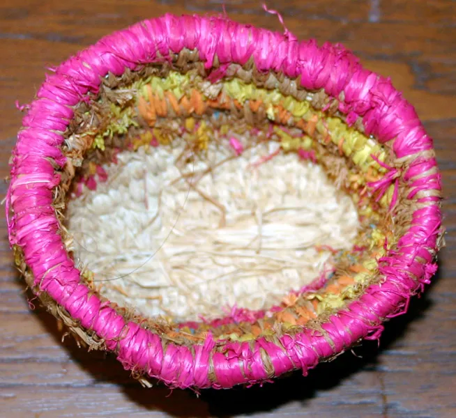 Louis Karadada, Woven Basket, 9 x 10 cm