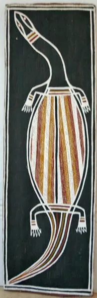 David Malangi Daymirringu, Djanda Goana, 19 x 63 cm