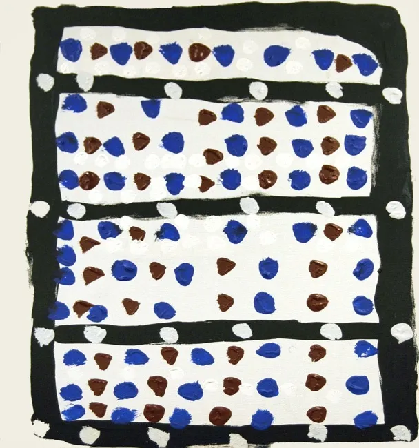 Prince of Wales, Body Marks, 2000, synthetic polymer paint on canvas, 61 x 41 cm