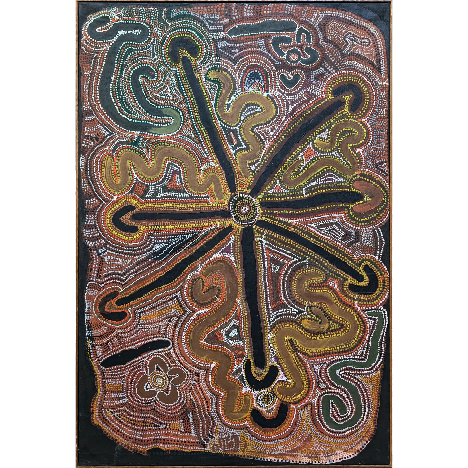 Lily Nungarayi Hargraves, Women’s Dreaming, 1991, synthetic polymer paint on canvas, 116 x 80 cm