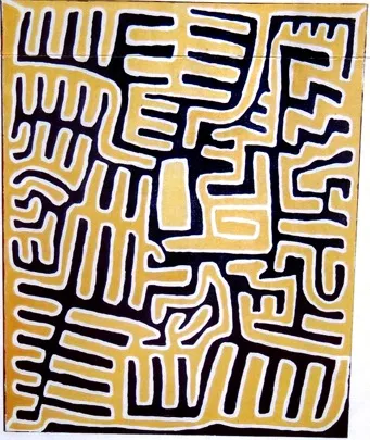 Jimmy Pike, Kurrkuminti, 1996, synthetic polymer paint on canvas, 85 x 75 cm