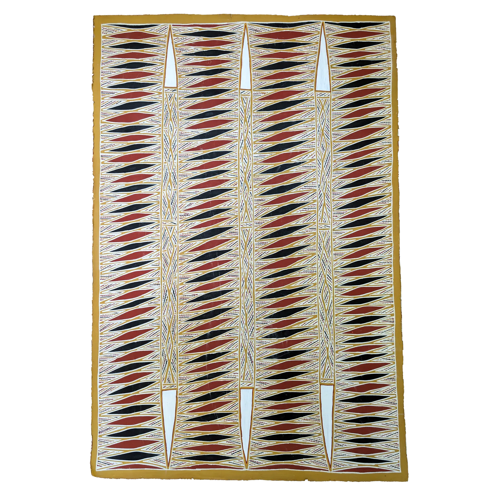 Peter Datjin Burarrwanga, Ganiny (Sacred Ceremonial Item), 1999, 103 x 152cm