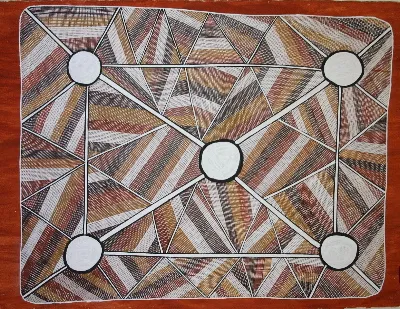 Janet Marrawar, Springs inside the billabong, 1999, 58 x 76 cm paper size