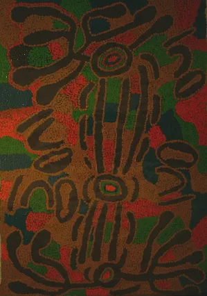 Liddy Nakamarra Nelson, untitled, 1999, synthetic polymer paint on canvas, 82.5 x 58cm