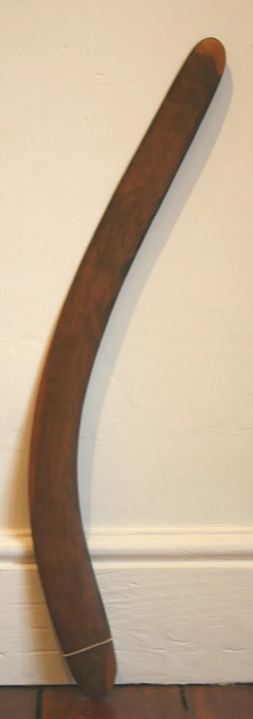 Artist Once Known, Western Desert fighting boomerang., 0.195, carved hardwood, length: 73 cm