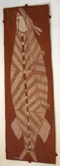 David Milaybuma, Barramundi, 0.1982, 63 x 20cm