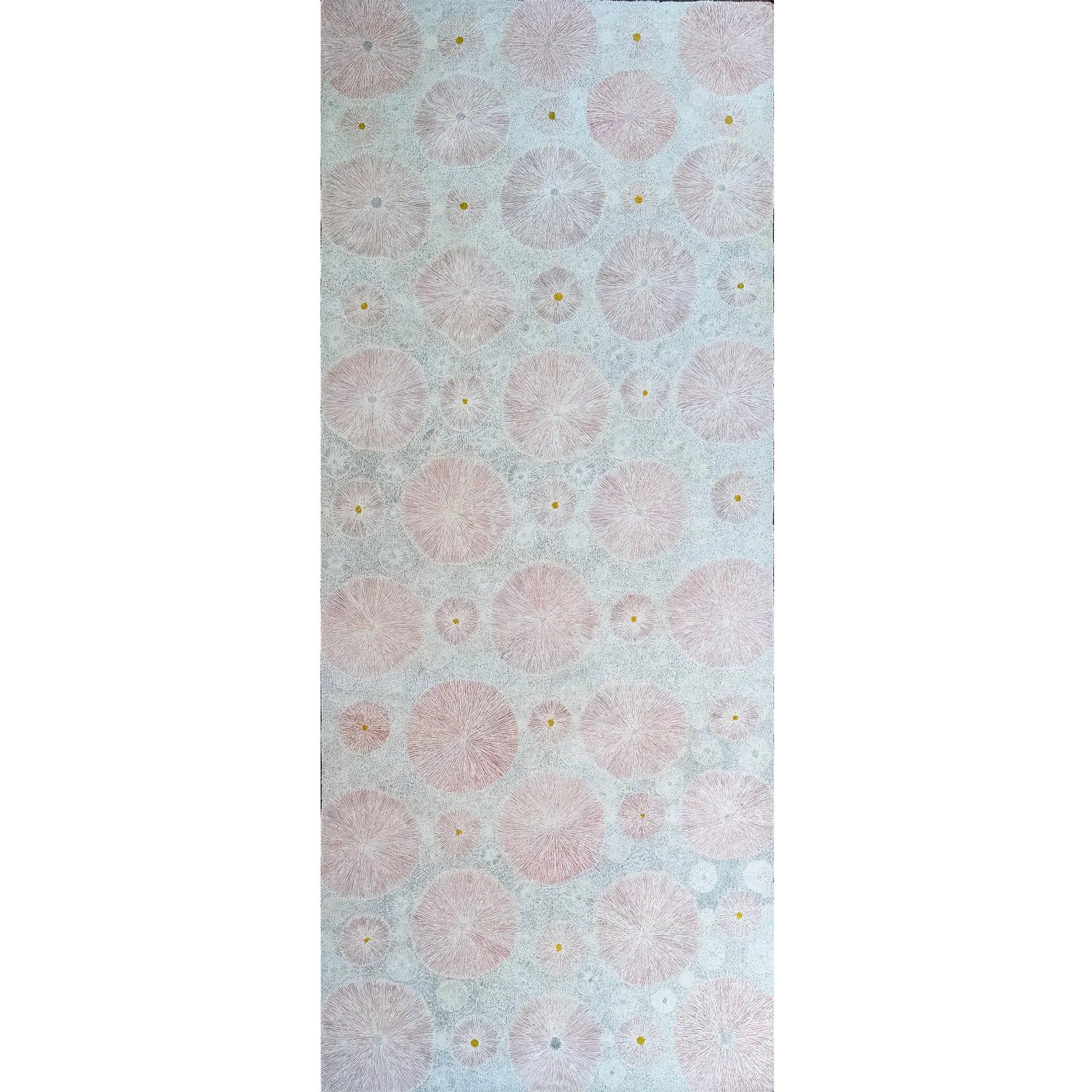 Lily Lion Kngwarrey, Country, 2008, synthetic polymer paint on linen, 210 x 90 cm