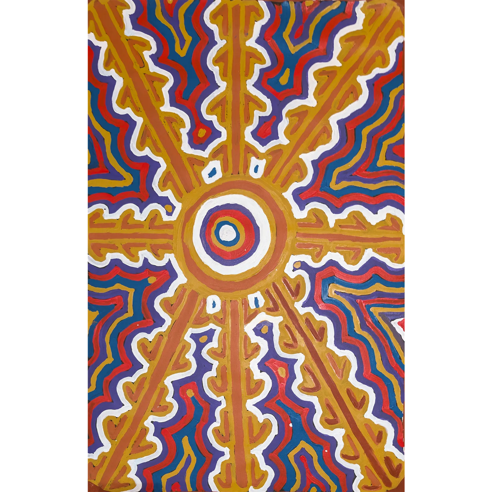Judy Napangardi Martin, Rock Wallabies (Wackaljarri), 2000, synthetic polymer paint on canvas, 60 x 80 cm