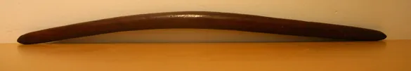Artist Once Known, Central Australian Club, circa mid 20th century, carved hardwood, 81 x 4 x 4 cm