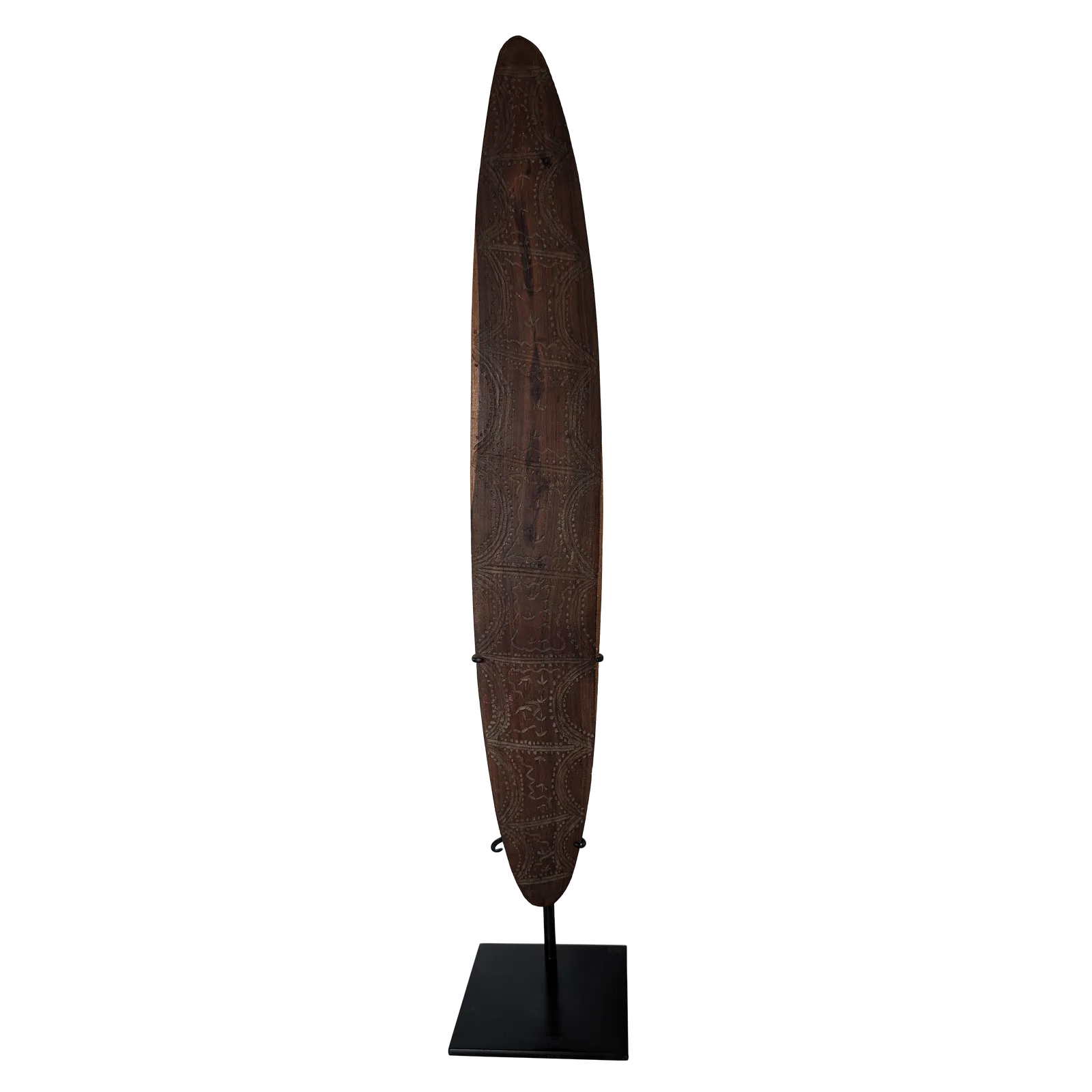 Artist Once Known, Shield Central Western Desert, c.1970, carved hardwood, height: 67 cm