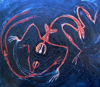 Karen Casey, Vortex, 1989, oil on canvas, 80 x 70 cm