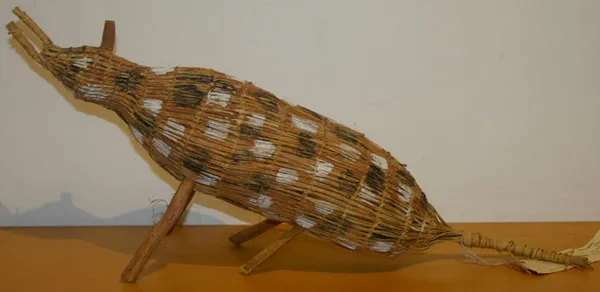 Lena Djamarrayku, Woven Bandicoot, 50 x 13 cm