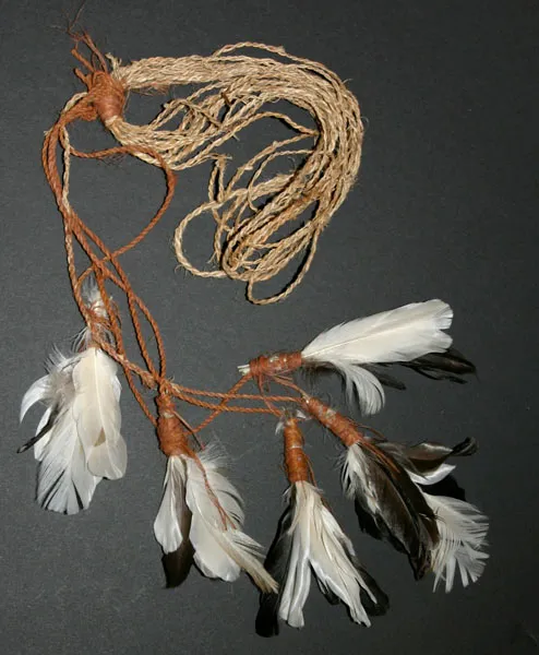 Artist Once Known, Feathered head dress, 77 cm