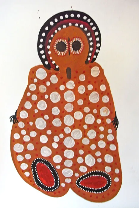 Jack Dale, Mululji- Wandjina, 2007, synthetic polymer paint on Belgian linen, 136 x 92cm